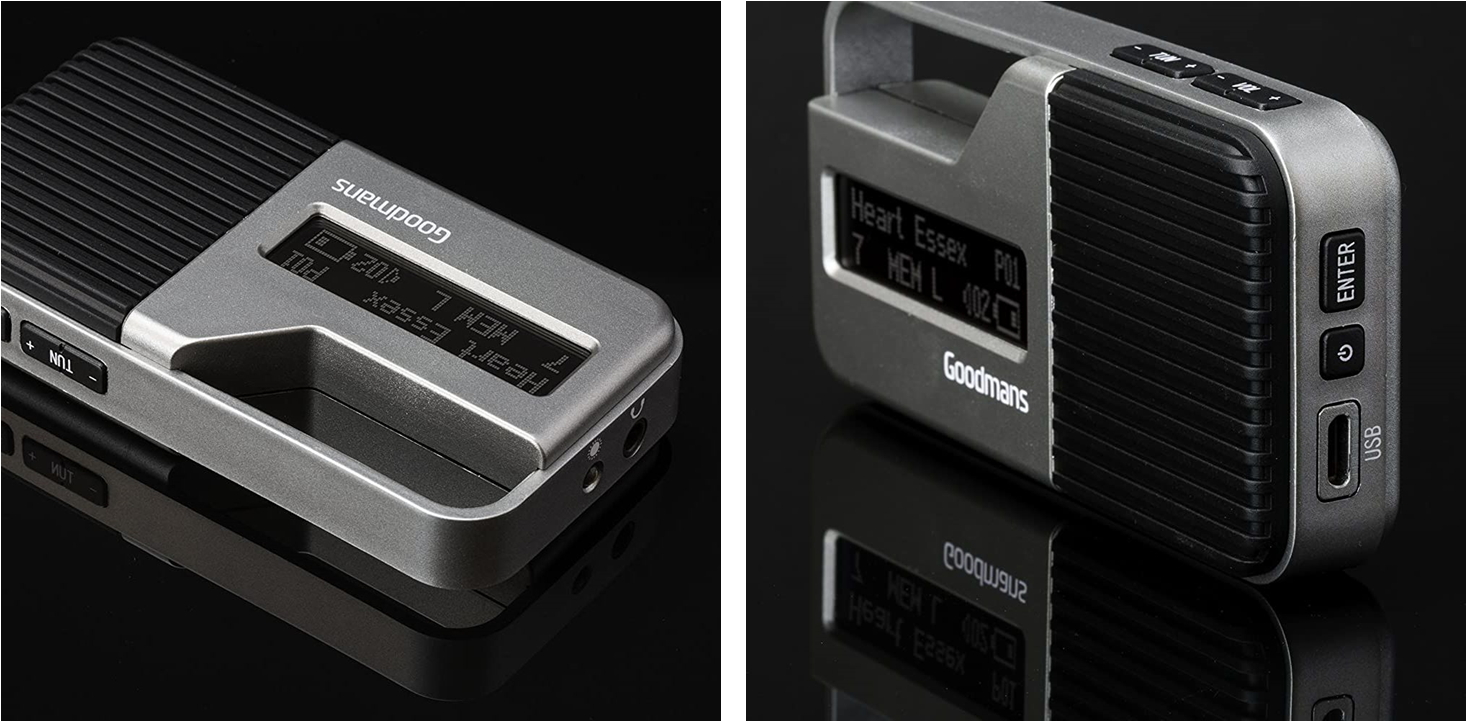 רדיו טרנזיסטור אוזניות נייד דיגיטלי GOODMANS GDPRDAB2ST